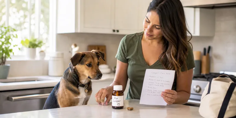 How to Leave Clear Dog Medication Instructions for a Pet Sitter