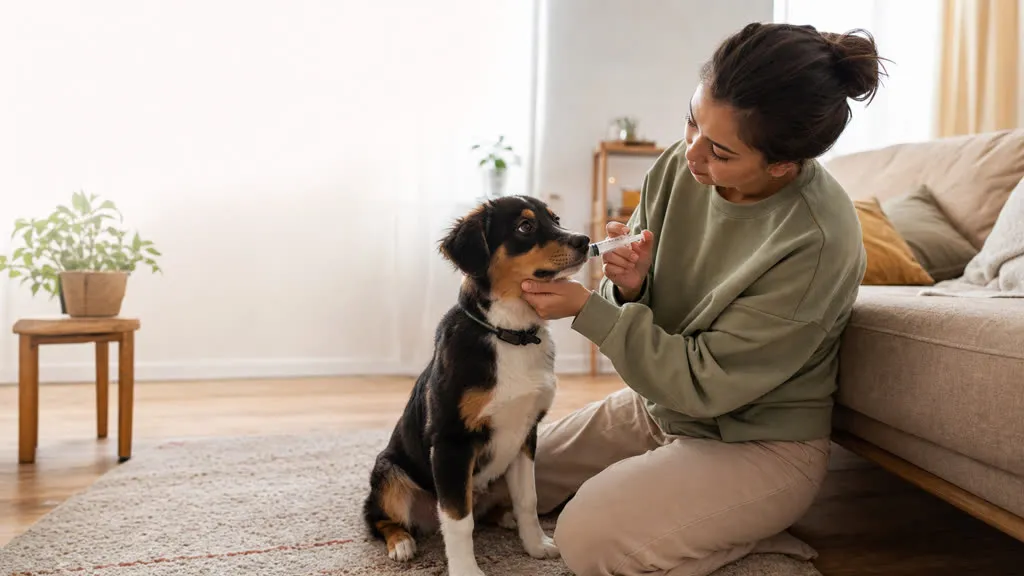 How to Give a Dog Liquid Medicine Without Turning It Into a Wrestling Match