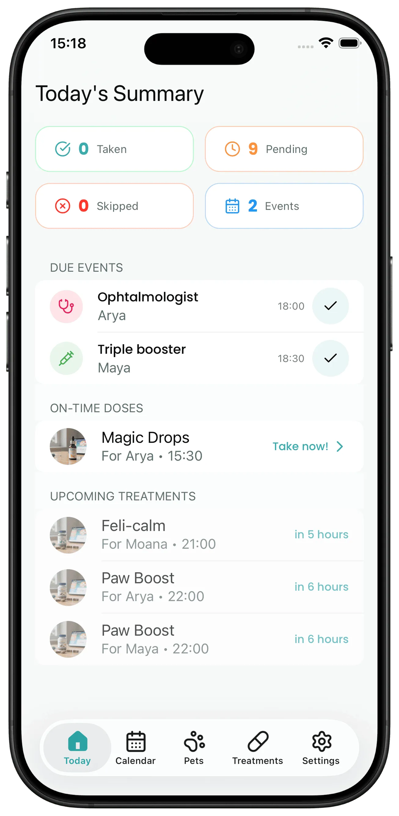 Know exactly what’s due today